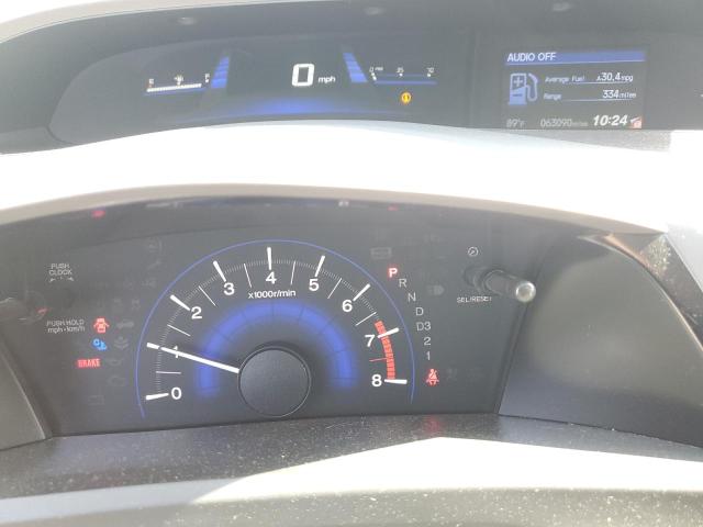 2HGFB2F90CH588506 - 2012 HONDA CIVIC EXL თეთრი ფოტო 9