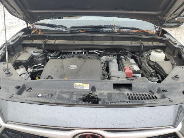 5TDGZRAH7NS541175 - 2022 TOYOTA HIGHLANDER XLE ნაცრისფერი ფოტო 12