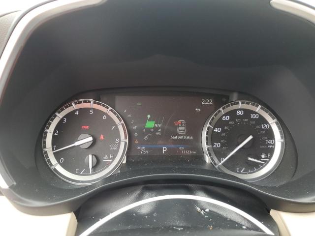 5TDGZRAH7NS541175 - 2022 TOYOTA HIGHLANDER XLE ნაცრისფერი ფოტო 9