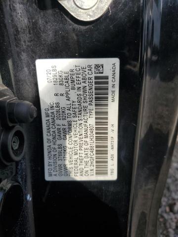 2HGFC4B81LH304807 - 2020 HONDA CIVIC SPORT 黑色 照片 23