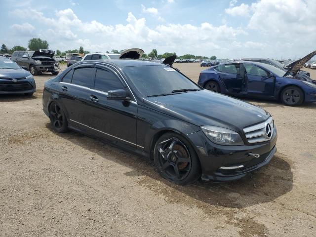 WDDGF8BB6BR135451 - 2011 MERCEDES-BENZ C 300 4MATIC BLACK photo 4