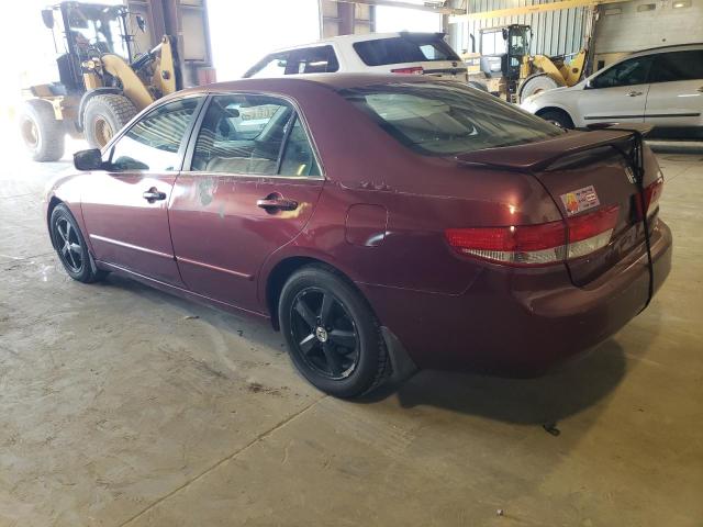 1HGCM56663A138541 - 2003 HONDA ACCORD EX BURGUNDY photo 2