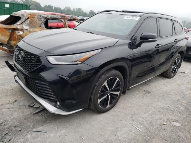 5TDJZRBH0MS115492 - 2021 TOYOTA HIGHLANDER XSE BLACK photo 1