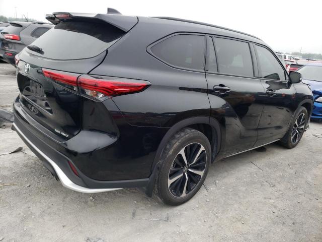 5TDJZRBH0MS115492 - 2021 TOYOTA HIGHLANDER XSE BLACK photo 3