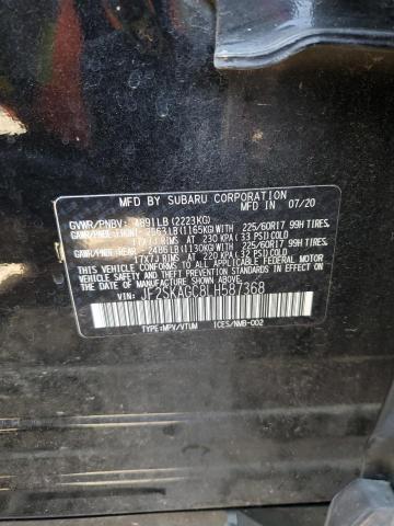 JF2SKAGC8LH587368 - 2020 SUBARU FORESTER PREMIUM BLACK photo 13