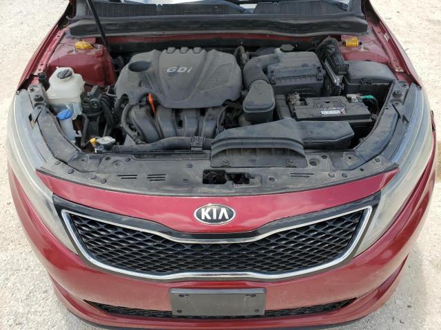 5XXGM4A79FG365760 - 2015 KIA OPTIMA LX RED photo 11