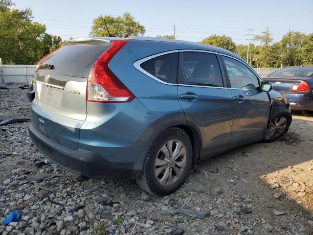 5J6RM4H70DL073419 - 2013 HONDA CR-V EXL BLUE photo 3