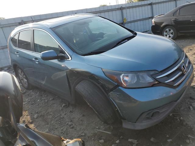 5J6RM4H70DL073419 - 2013 HONDA CR-V EXL BLUE photo 4