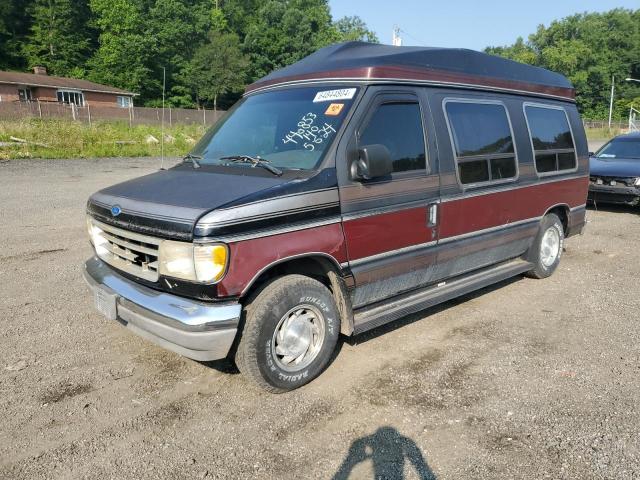 1FDEE14H5RHB52301 - 1994 FORD ECONOLINE E150 VAN BURGUNDY photo 1