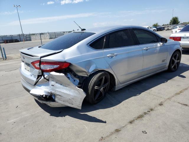 3FA6P0SU5ER158823 - 2014 FORD FUSION TITANIUM PHEV SILVER photo 3