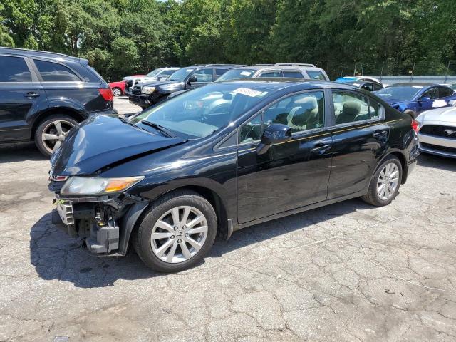 19XFB2F90CE035610 - 2012 HONDA CIVIC EXL BLACK photo 1