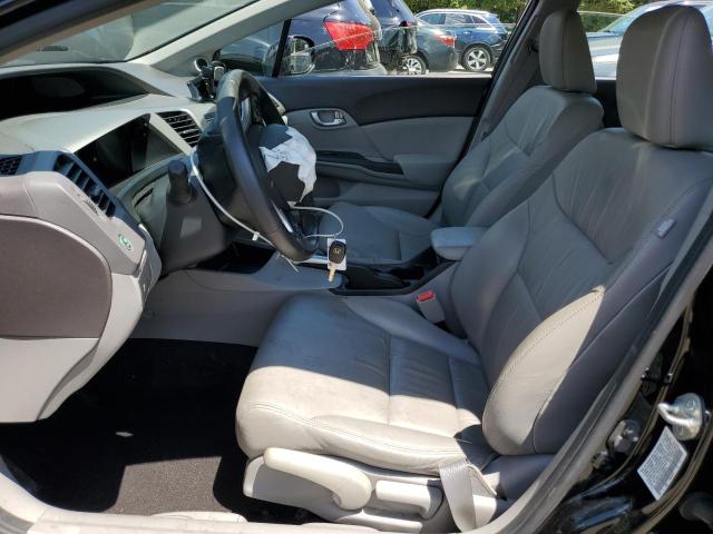 19XFB2F90CE035610 - 2012 HONDA CIVIC EXL BLACK photo 7