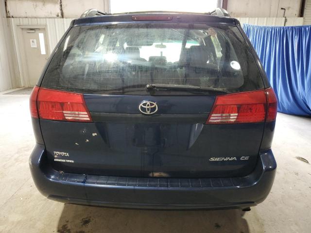 5TDZA23C74S218302 - 2004 TOYOTA SIENNA CE BLUE photo 6