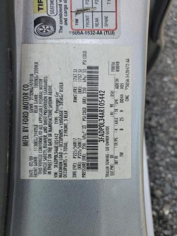 3FADP0L34AR105442 - 2010 FORD FUSION HYBRID SILVER photo 13