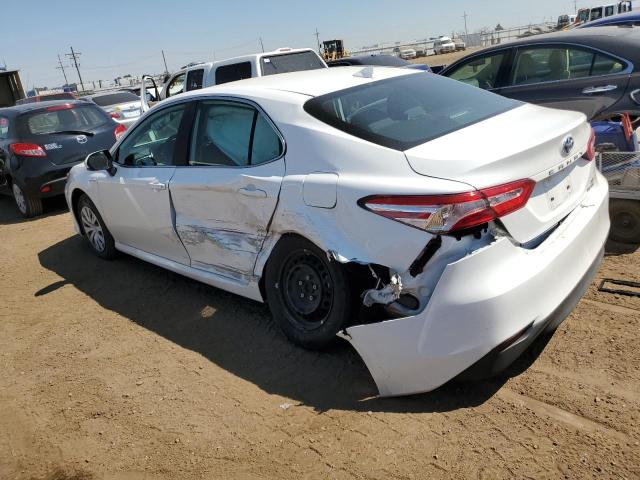 4T1C31AK9LU521222 - 2020 TOYOTA CAMRY HYBR LE WHITE photo 2