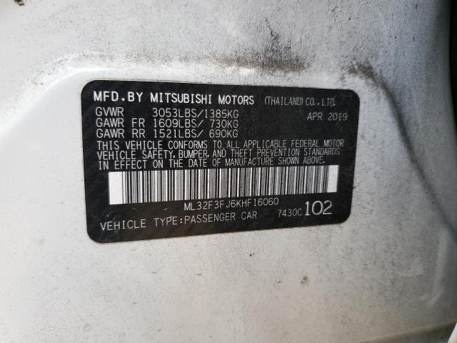 ML32F3FJ2KHF16060 - 2019 MITSUBISHI MIRAGE G4 ES Ağ foto 10