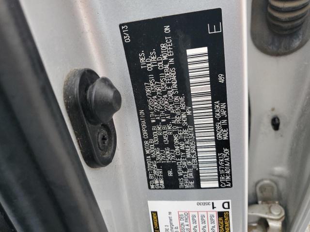 JTEBU5JR4D5134747 - 2013 TOYOTA 4RUNNER SR5 Srebrny zdjęcie 12