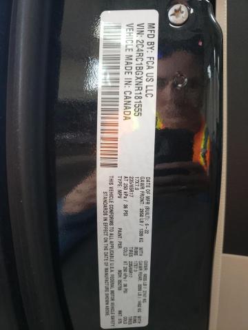 2C4RC1BGXNR181555 - 2022 CHRYSLER PACIFICA TOURING L 黑色 照片 13