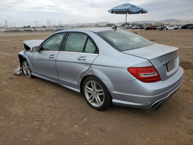 WDDGF4HB3EA967297 - 2014 MERCEDES-BENZ C 250 BLUE photo 2