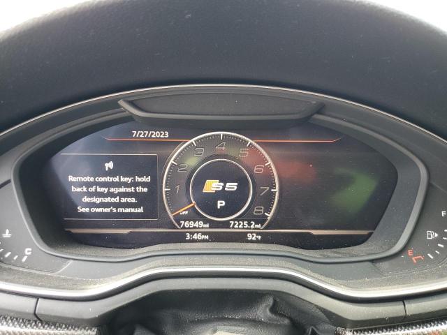 WAUB4CF52JA102961 - 2018 AUDI S5 PREMIUM PLUS WHITE photo 9