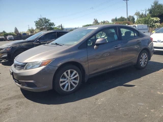 19XFB2F96CE363470 - 2012 HONDA CIVIC EXL GRAY photo 1