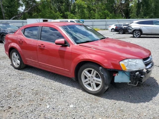 1C3CDZCG7DN741127 - 2013 DODGE AVENGER SXT RED photo 4