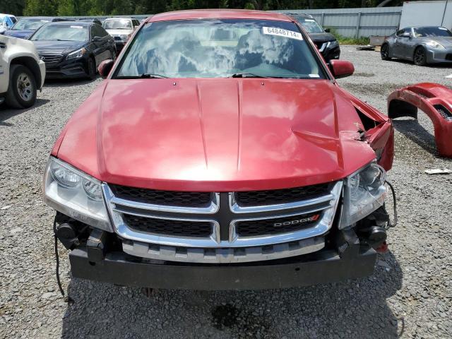 1C3CDZCG7DN741127 - 2013 DODGE AVENGER SXT RED photo 5