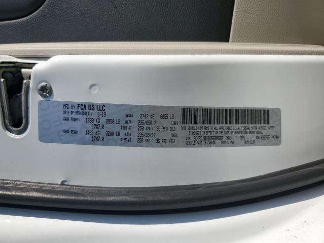 2C4RC1BG0KR680697 - 2019 CHRYSLER PACIFICA TOURING L WHITE photo 13