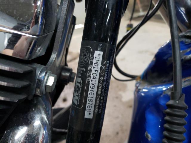 1HD1FC41X9Y618768 - 2009 HARLEY-DAVIDSON FLHTCU Көк фото 9