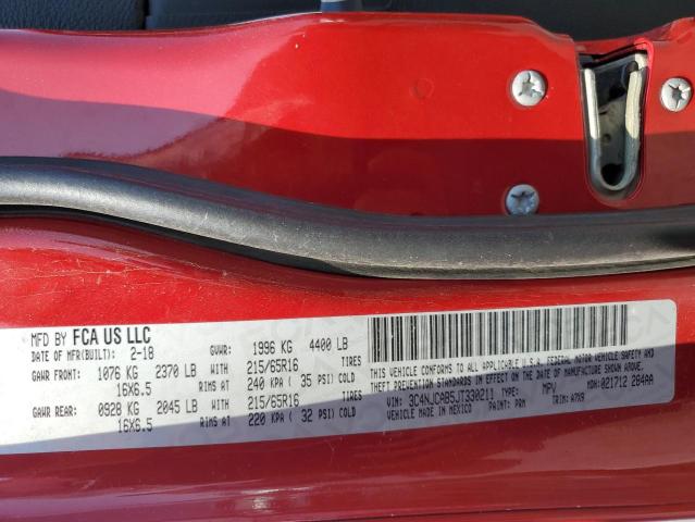 3C4NJCAB5JT330211 - 2018 JEEP COMPASS SPORT Rot Foto 13