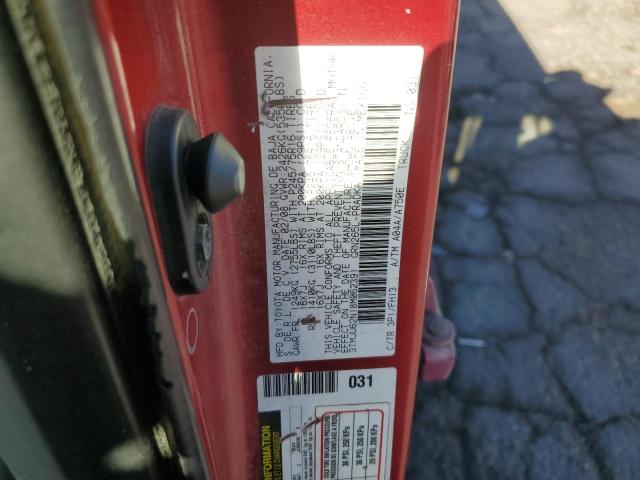 3TMJU62N18M062391 - 2008 TOYOTA TACOMA DOUBLE CAB PRERUNNER RED photo 12