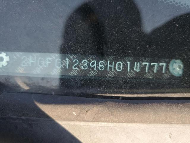 2HGFG12396H014777 - 2006 HONDA CIVIC DX VP Սև լուսանկար 13