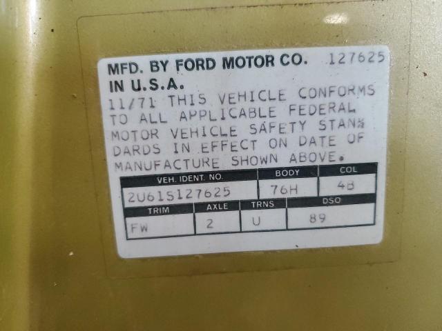 2U615127625 - 1972 FORD LTD GREEN photo 12