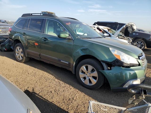 4S4BREGC2B2419045 - 2011 SUBARU OUTBACK 3.6R PREMIUM GREEN photo 4