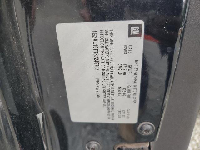 1G2AL18F787245783 - 2008 PONTIAC G5 Siyah fotoğraf 12