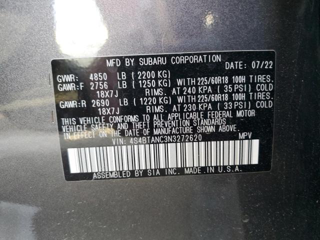 4S4BTANC3N3272620 - 2022 SUBARU OUTBACK LIMITED BLUE photo 13