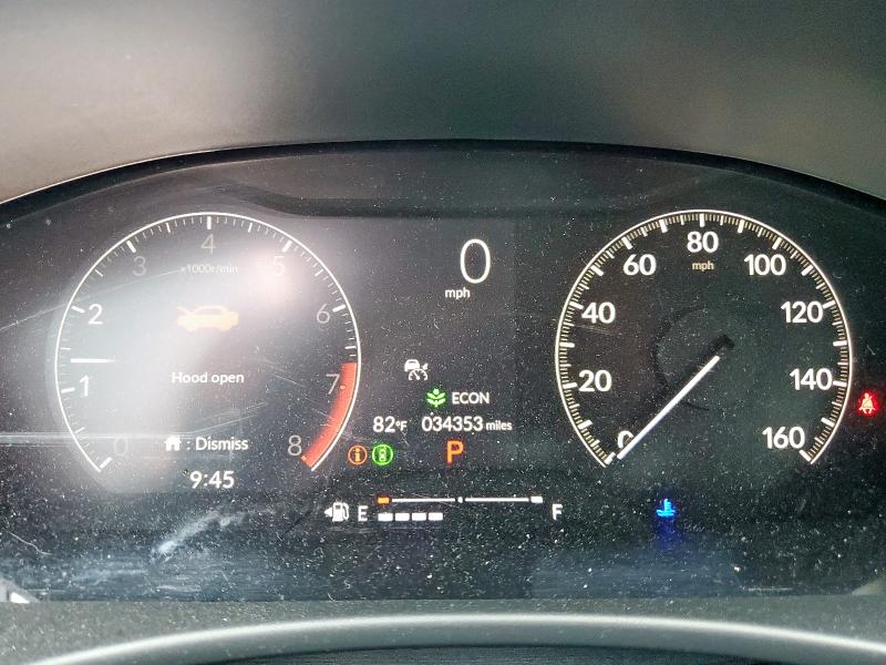 2HGFE2F52NH610299 - 2022 HONDA CIVIC SPORT BLACK photo 9