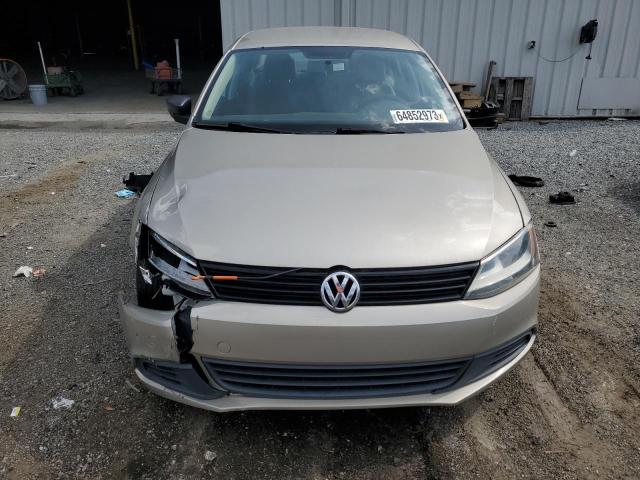 3VW2K7AJ0EM223482 - 2014 VOLKSWAGEN JETTA BASE 金色 照片 5