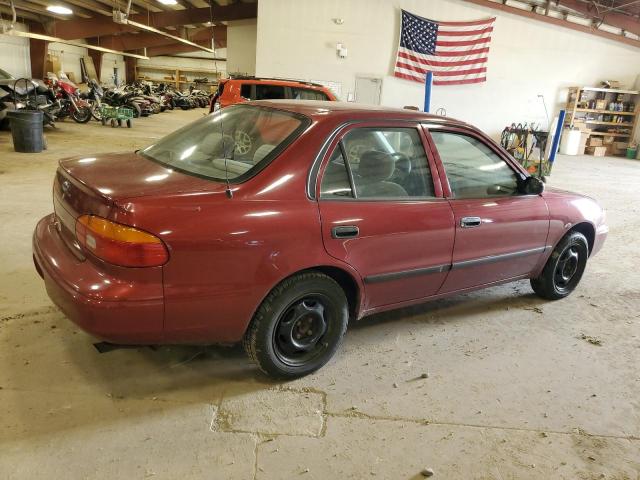 1Y1SK5284XZ431221 - 1999 CHEVROLET GEO PRIZM BASE RED photo 3
