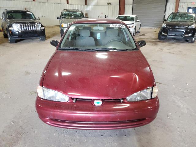 1Y1SK5284XZ431221 - 1999 CHEVROLET GEO PRIZM BASE RED photo 5