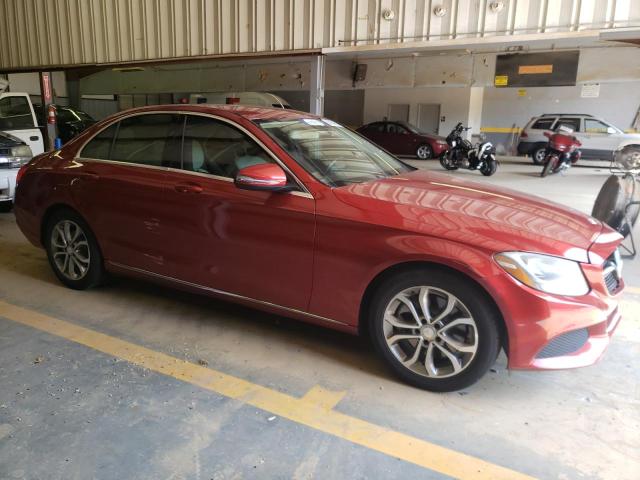 55SWF4JB8GU128688 - 2016 MERCEDES-BENZ C 300 RED photo 4