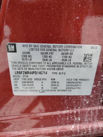 LRBFZNR44PD146714 - 2023 BUICK ENVISION ESSENCE RED photo 13