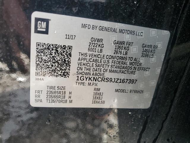 1GYKNCRS9JZ167397 - 2018 CADILLAC XT5 LUXURY BLACK photo 13