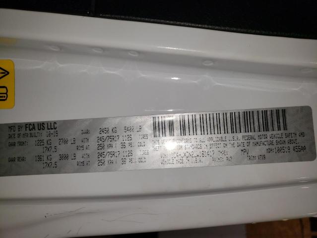 1C4HJXDN2LW161417 - 2020 JEEP WRANGLER U SPORT WHITE photo 13