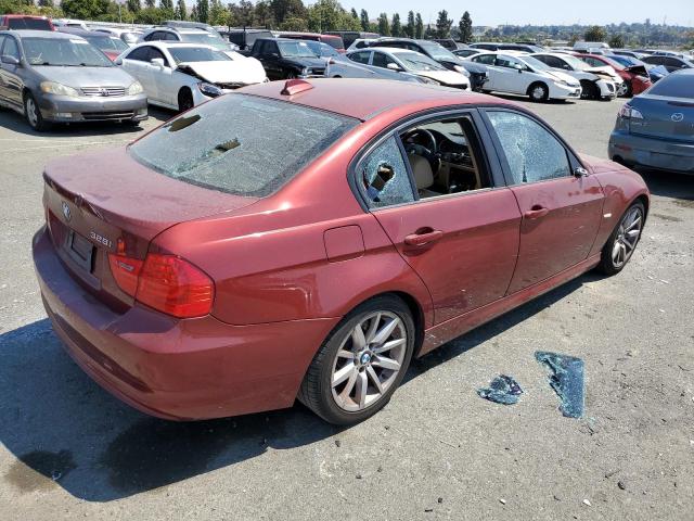 WBAPH7C58BE130537 - 2011 BMW 328 I BURGUNDY photo 3