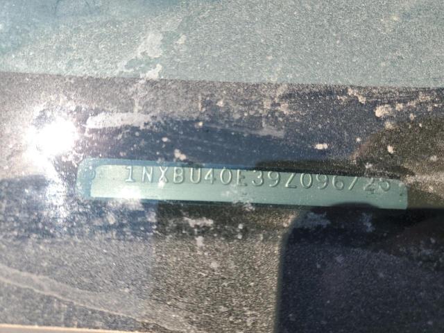 1NXBU40E39Z096725 - 2009 TOYOTA COROLLA BASE Siyah fotoğraf 12