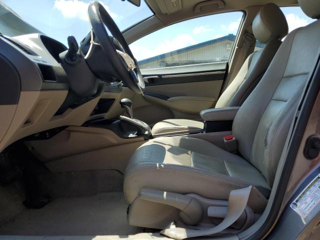 1HGFA16829L004588 - 2009 HONDA CIVIC EX BROWN photo 7