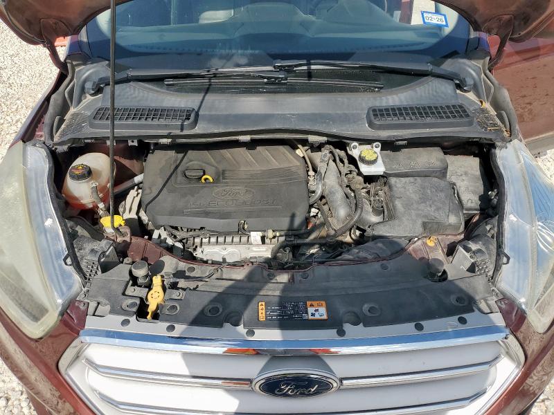 1FMCU0HD0JUA82150 - 2018 FORD ESCAPE SEL BURGUNDY photo 12