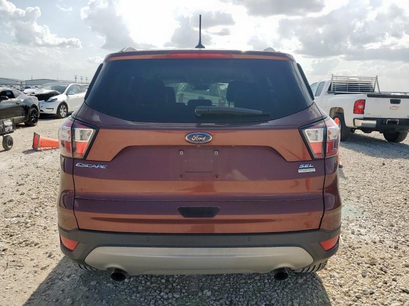 1FMCU0HD0JUA82150 - 2018 FORD ESCAPE SEL BURGUNDY photo 6