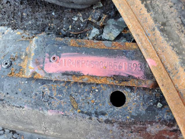 1C4GP45R34B561893 - 2004 CHRYSLER TOWN & COU 烧焦的 照片 13